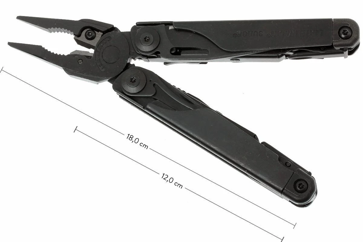 Leatherman Surge Black Multiherramienta, MOLLE-foedraal, Model 2013