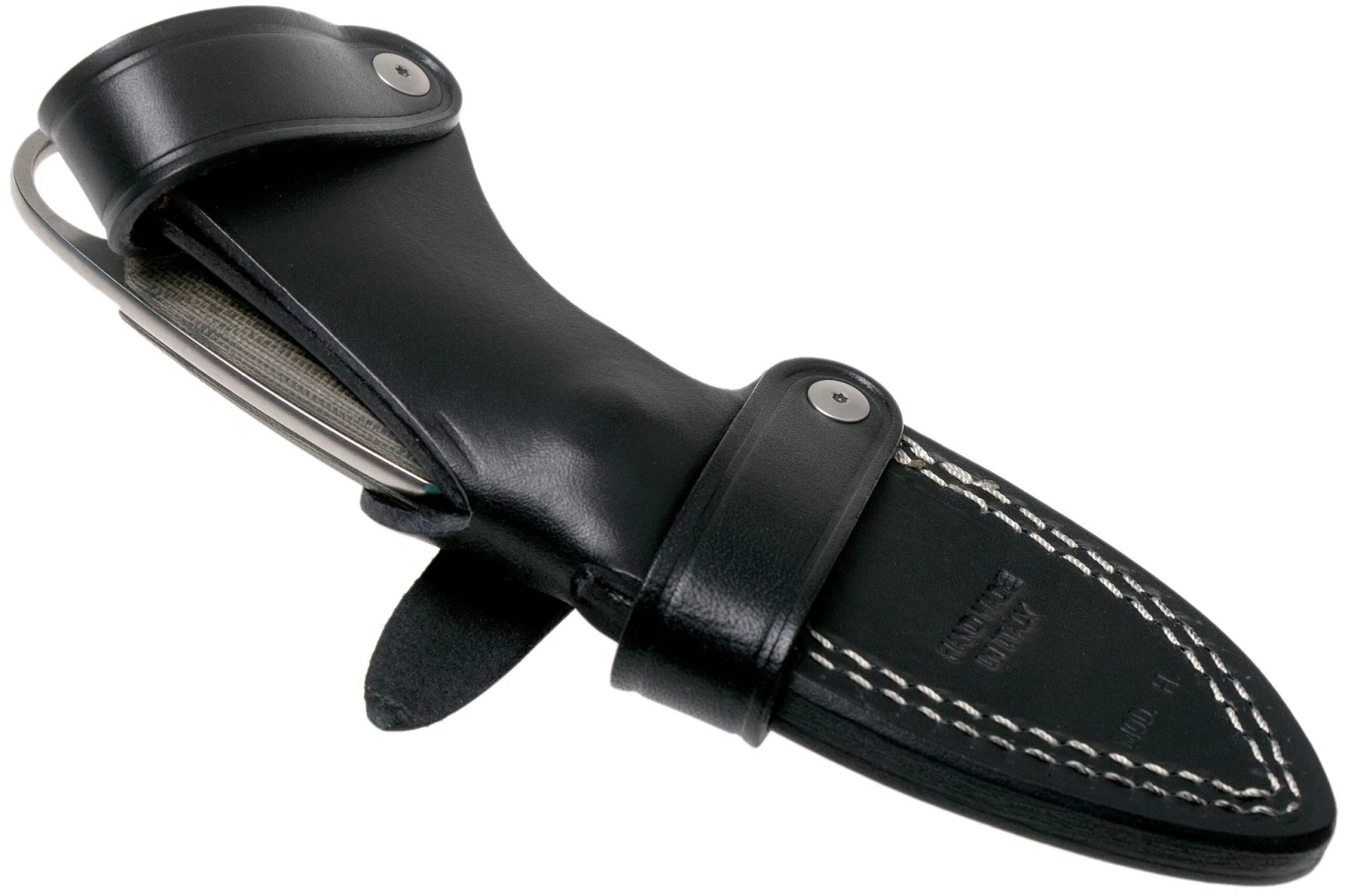 LionSteel H1 Skinner CVG Green Canvas Micarta Cuchillo Fijo, Tommaso Rumici Design - Imagen 7