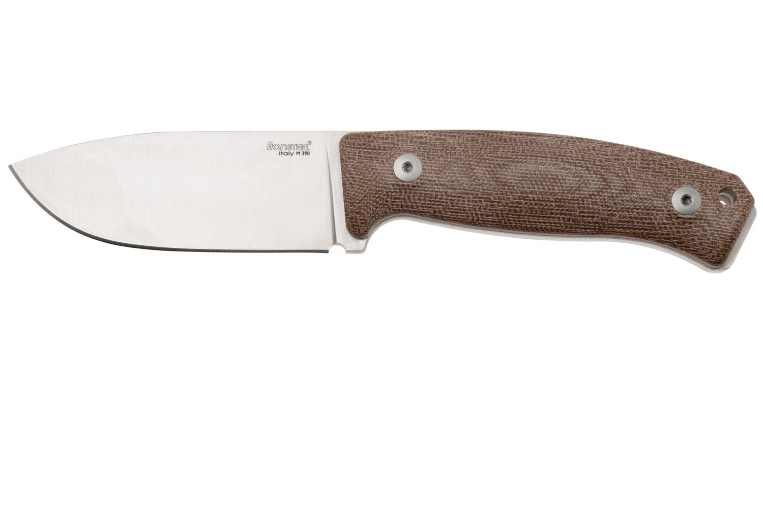LionSteel M2M CVN Natural Canvas Micarta Cuchillo Fijo