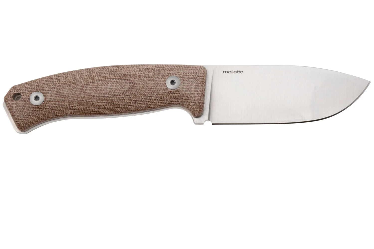 LionSteel M2M CVN Natural Canvas Micarta Cuchillo Fijo - Imagen 2