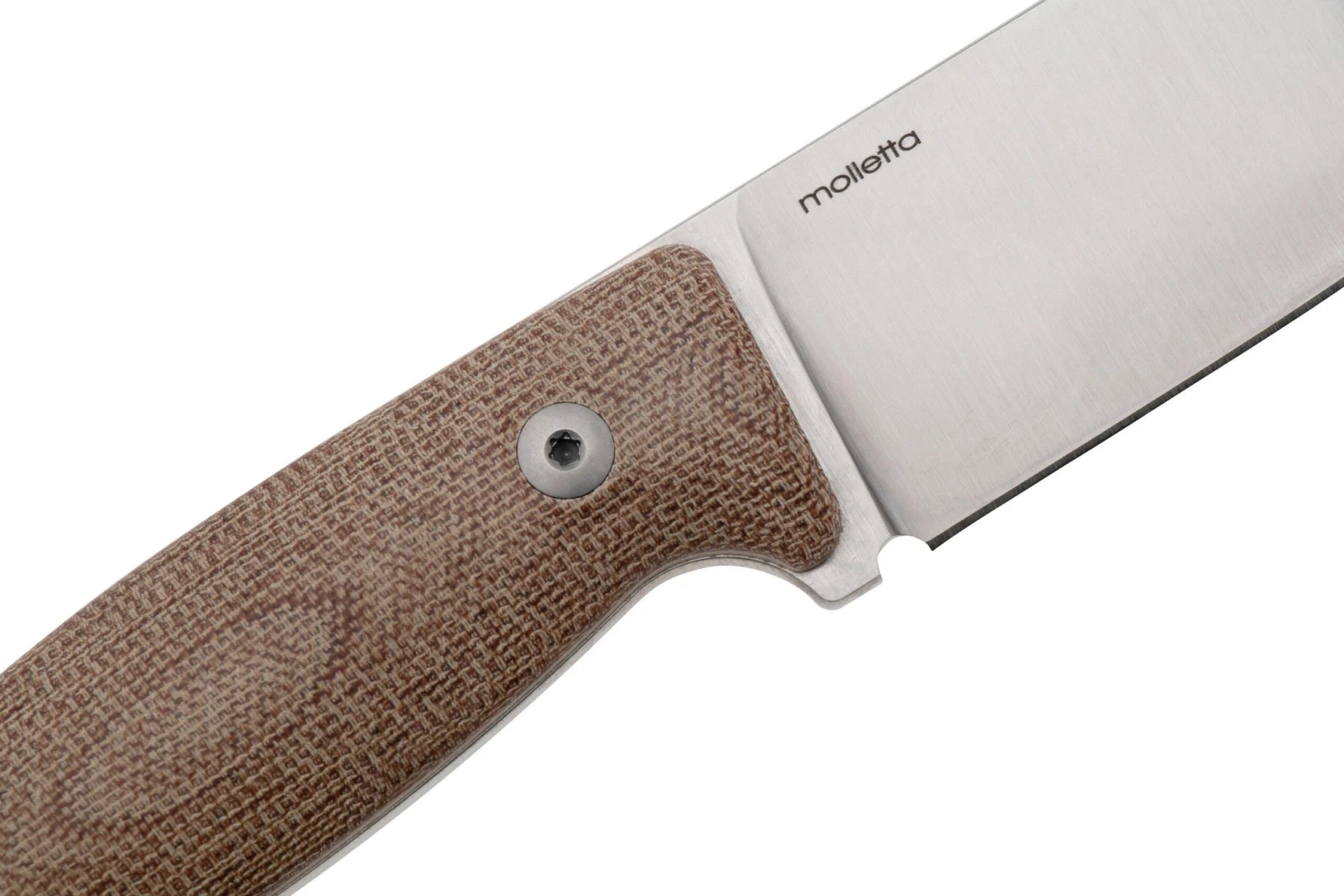 LionSteel M2M CVN Natural Canvas Micarta Cuchillo Fijo - Imagen 5