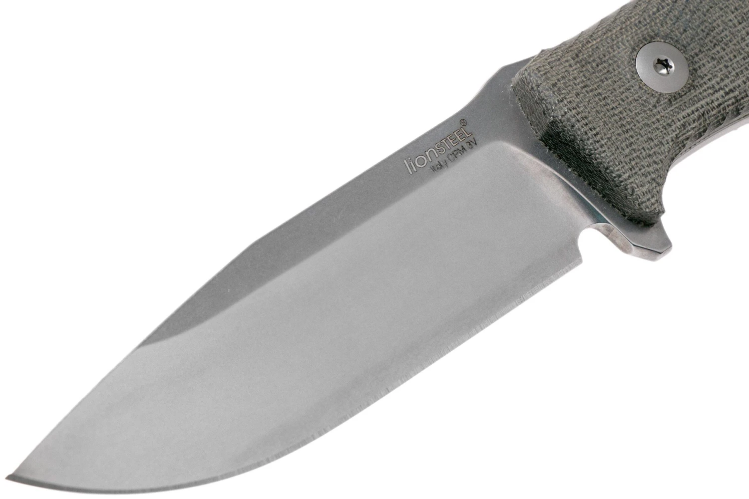 LionSteel M5 CPM 3V, Green Canvas Micarta, Knivesandtools Exclusive Cuchillo De Supervivencia - Imagen 3
