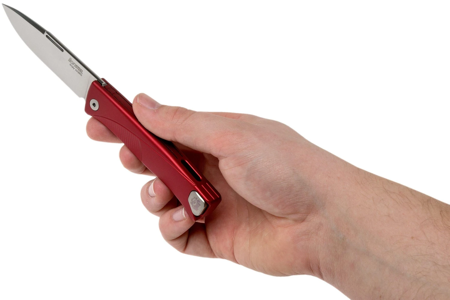 LionSteel Thrill Red Aluminum Integral Navaja Slipjoint - Imagen 9