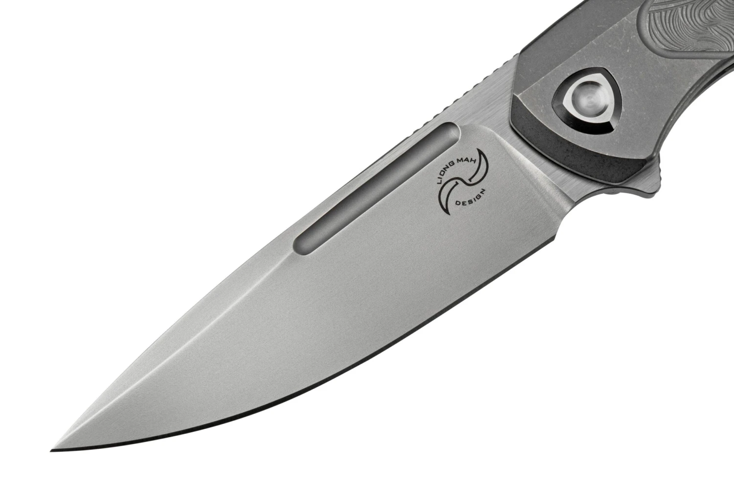 Liong Mah GSD V2 GSD2-ST Sculpted Titanium Navaja - Imagen 3