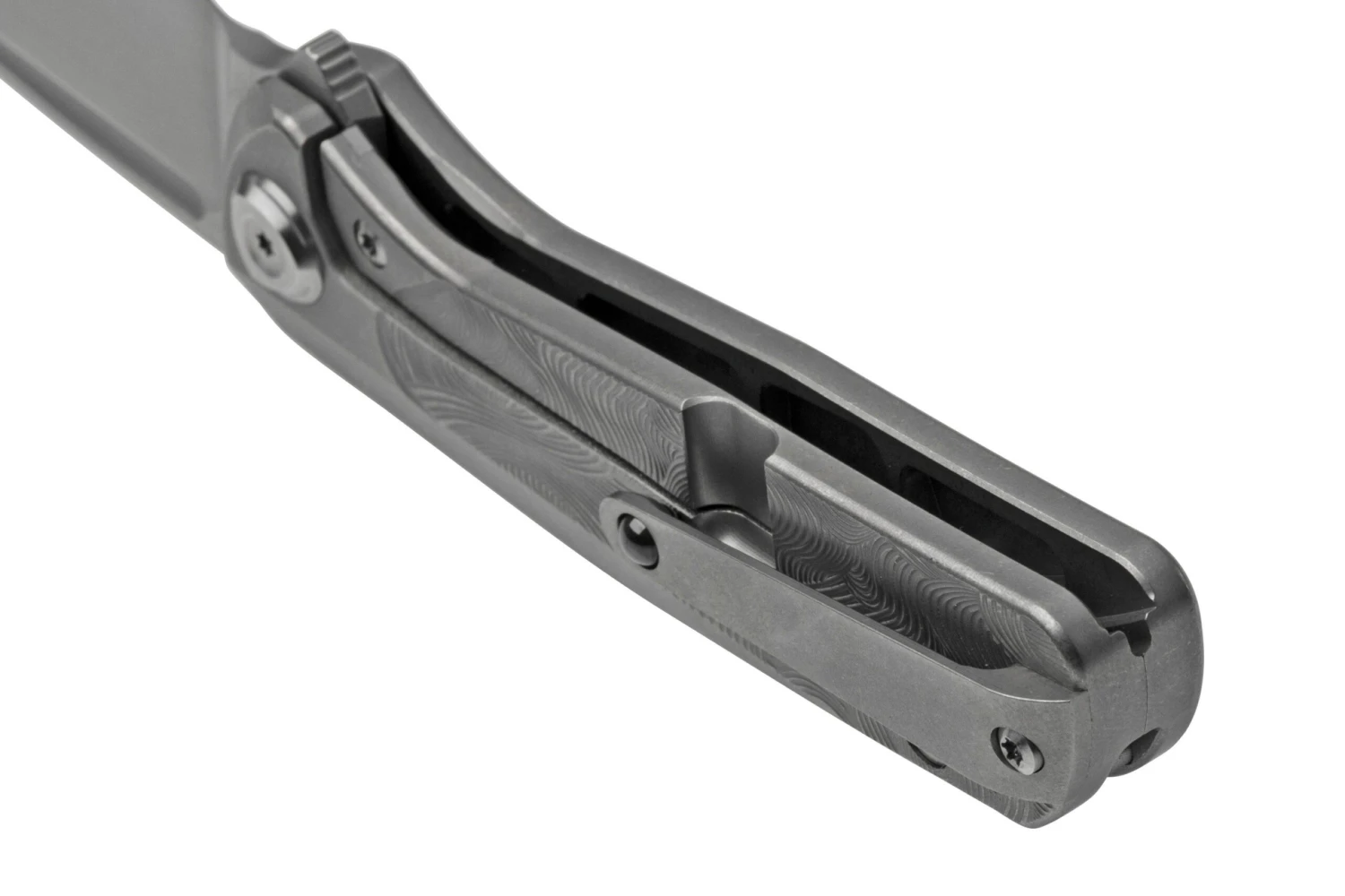 Liong Mah GSD V2 GSD2-ST Sculpted Titanium Navaja - Imagen 4