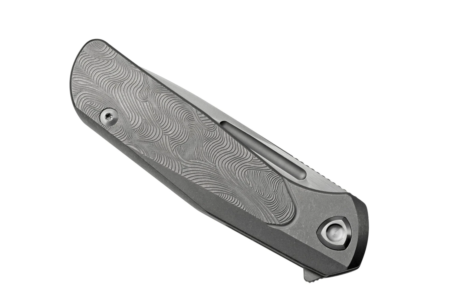 Liong Mah GSD V2 GSD2-ST Sculpted Titanium Navaja - Imagen 6