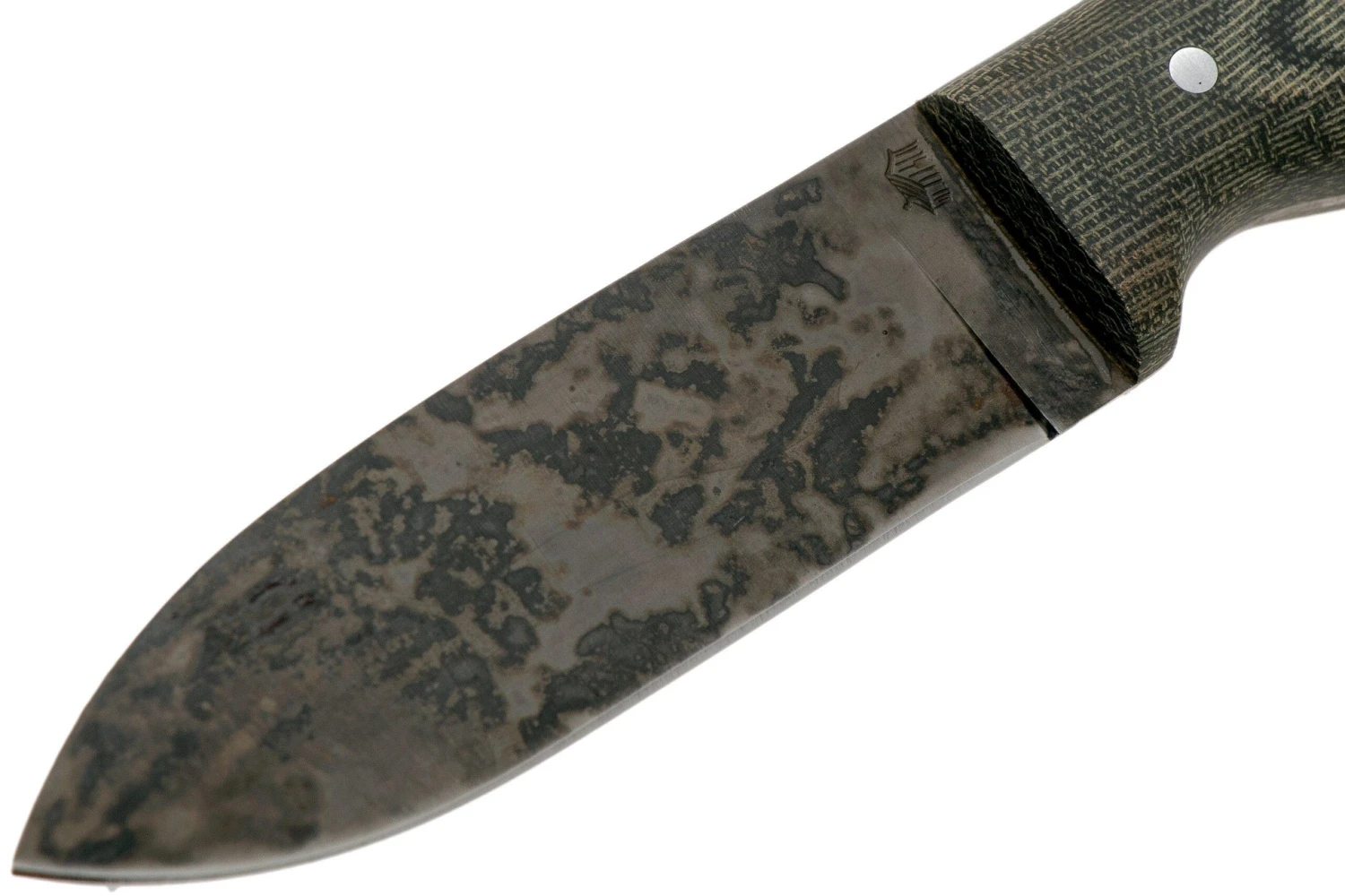 LT Wright Bushcrafter HC, 1075, Matte Black Micarta, Funda De Cuero, Cuchillo Bushcraft - Imagen 3