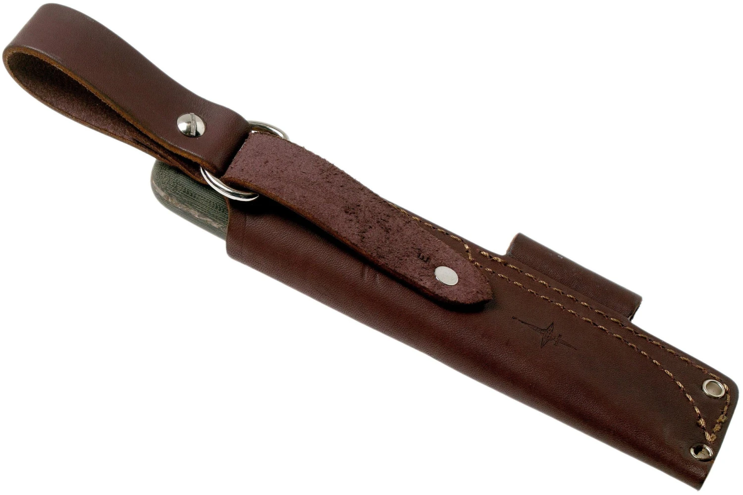 LT Wright Bushcrafter HC, 1075, Matte Black Micarta, Funda De Cuero, Cuchillo Bushcraft - Imagen 7