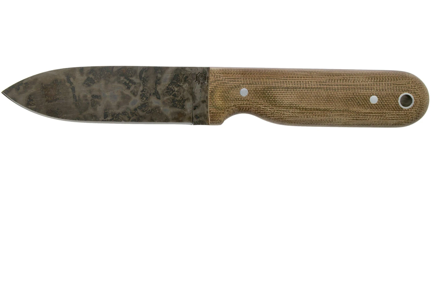 LT Wright Bushcrafter HC, 1075, Matte Green Micarta, Red Liners, Leather Sheath, Cuchillo Bushcraft