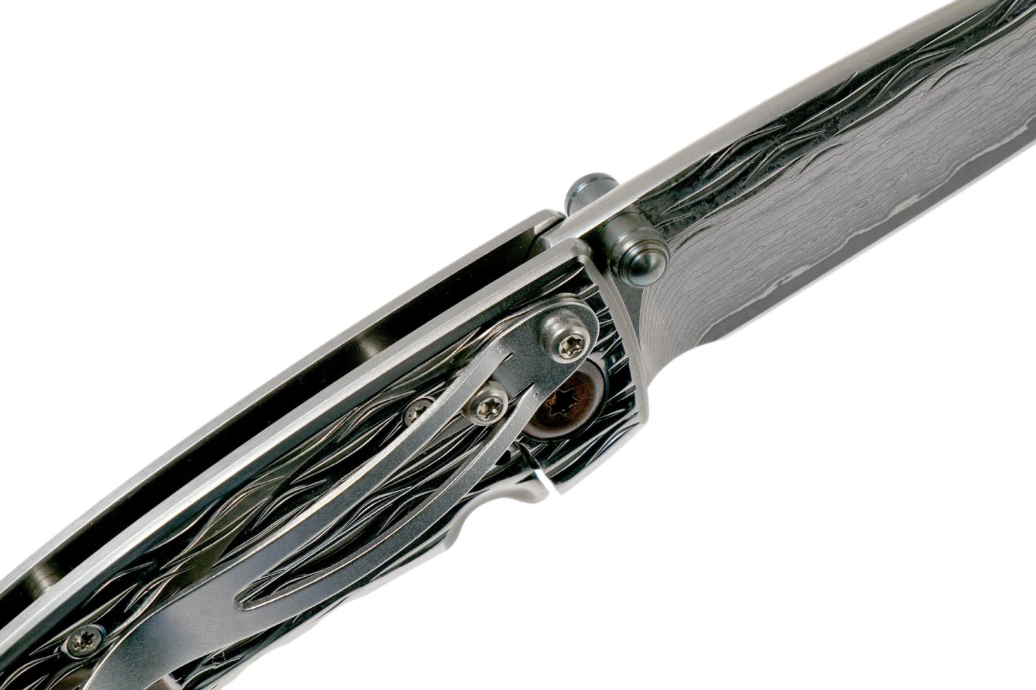 Mcusta Nami Small Damascus MC-0111D Navaja - Imagen 6