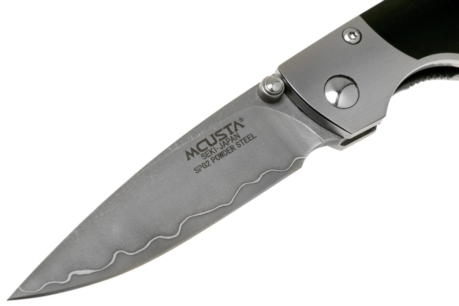 Mcusta MC-144G Shinra Mixture Teana, Black Pakkawood, Cuchillo De Caballero - Imagen 3