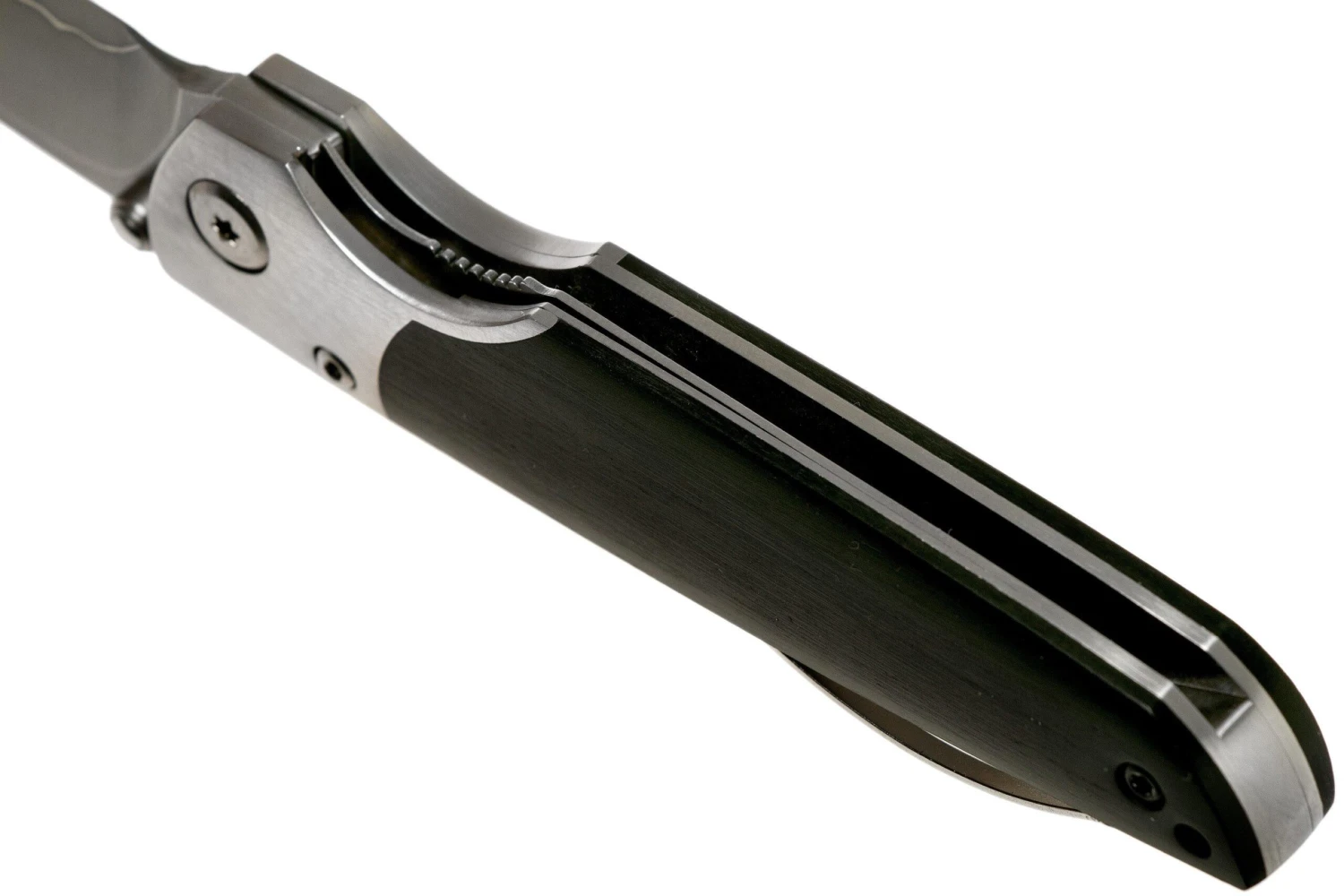 Mcusta MC-144G Shinra Mixture Teana, Black Pakkawood, Cuchillo De Caballero - Imagen 5