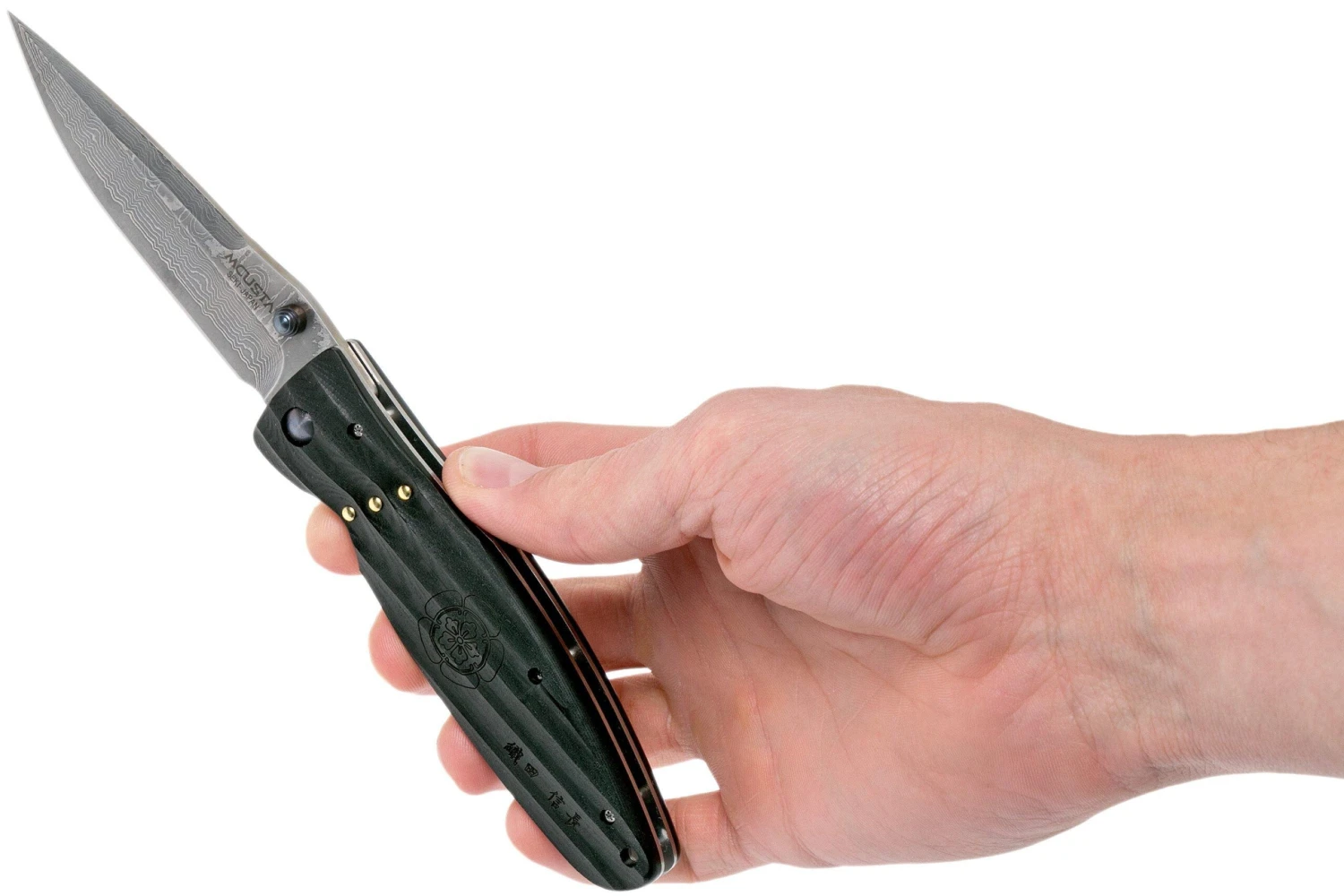 Mcusta MC-181D Sengoku Oda Nobunaga, Micarta, Cuchillo De Caballero - Imagen 8