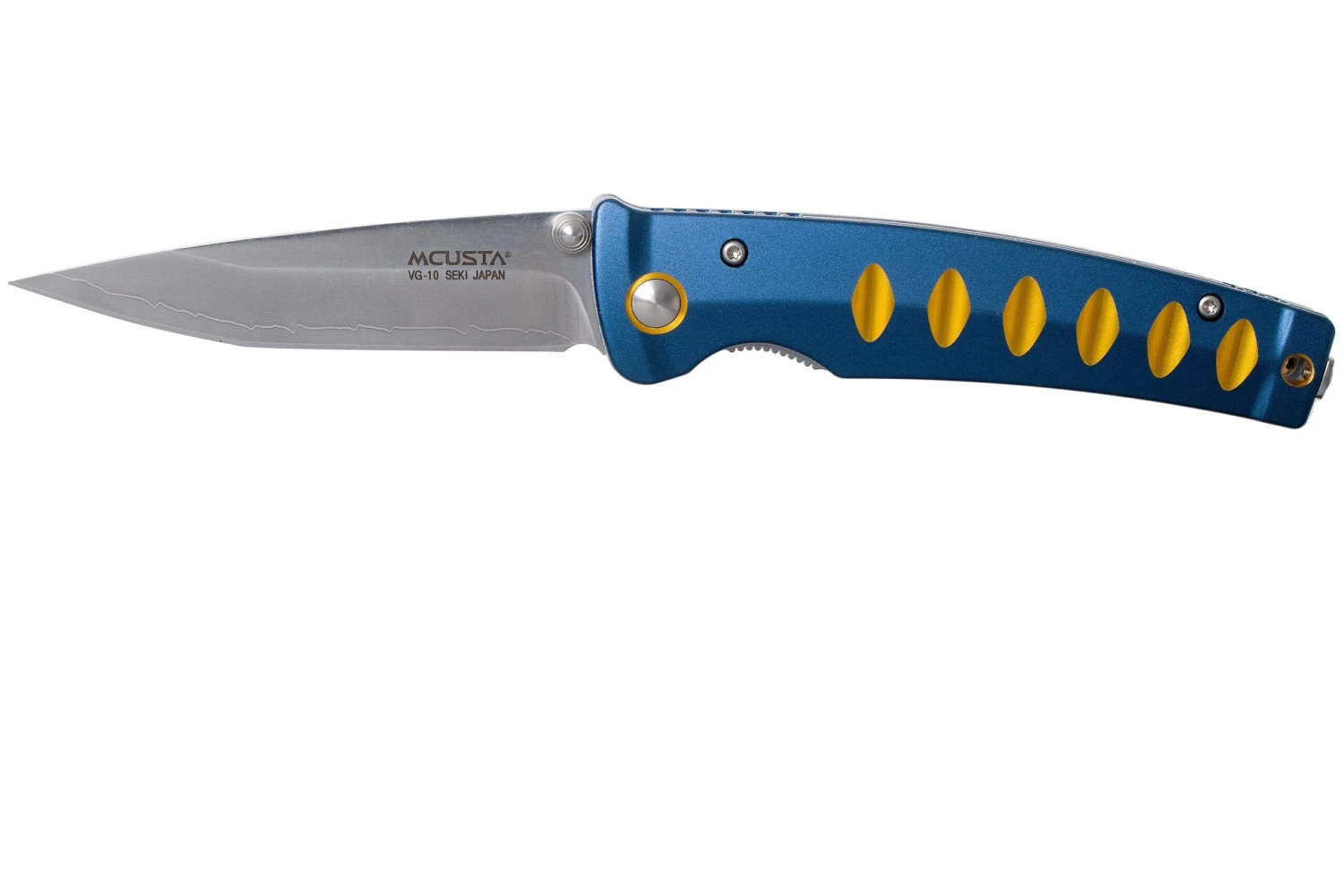 Mcusta MC-42C Katana, Azul / Dorado, Cuchillo De Caballero