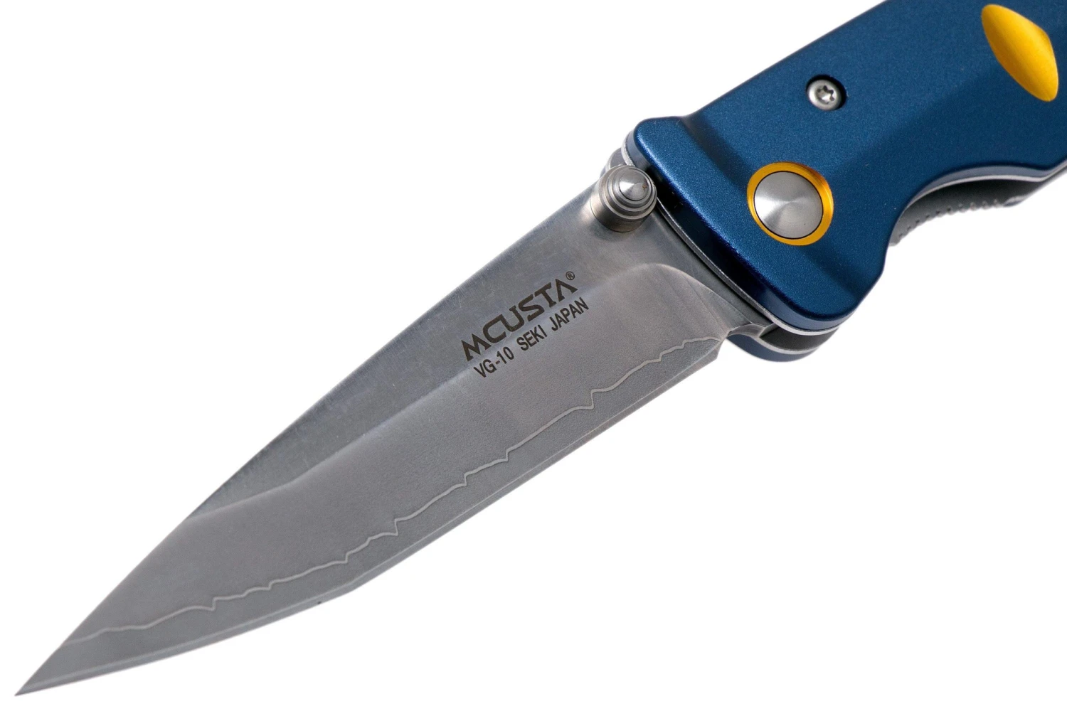 Mcusta MC-42C Katana, Azul / Dorado, Cuchillo De Caballero - Imagen 3