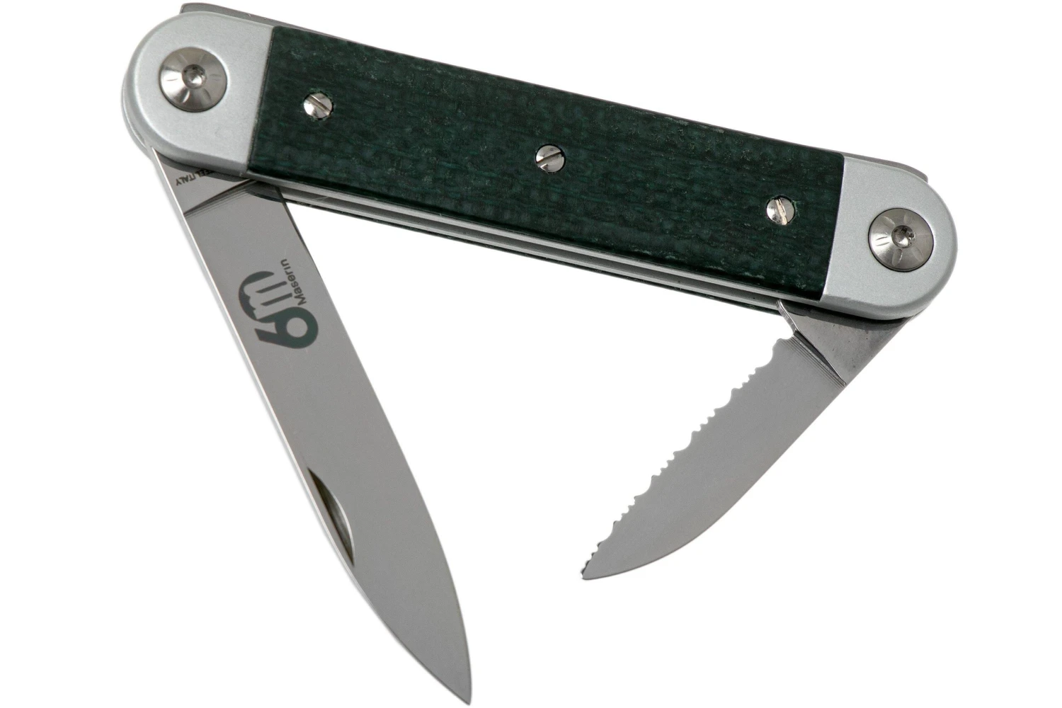 Maserin 60° Knife Sessantesimo 195/MCV Green Micarta Navaja