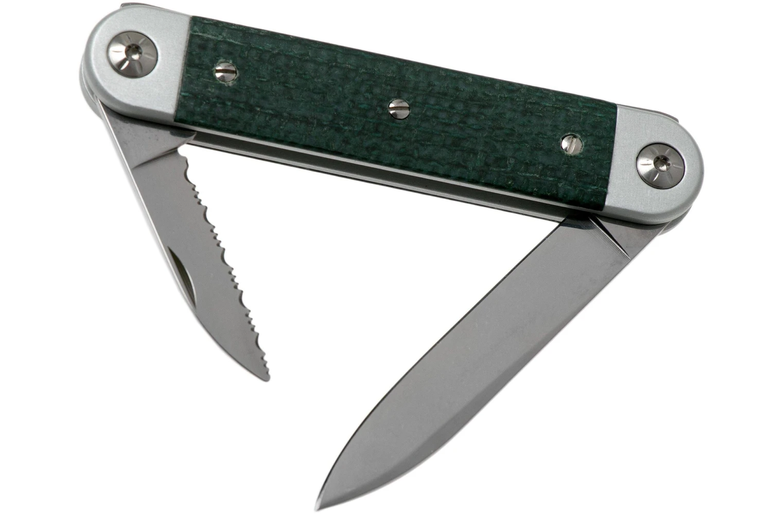 Maserin 60° Knife Sessantesimo 195/MCV Green Micarta Navaja - Imagen 2