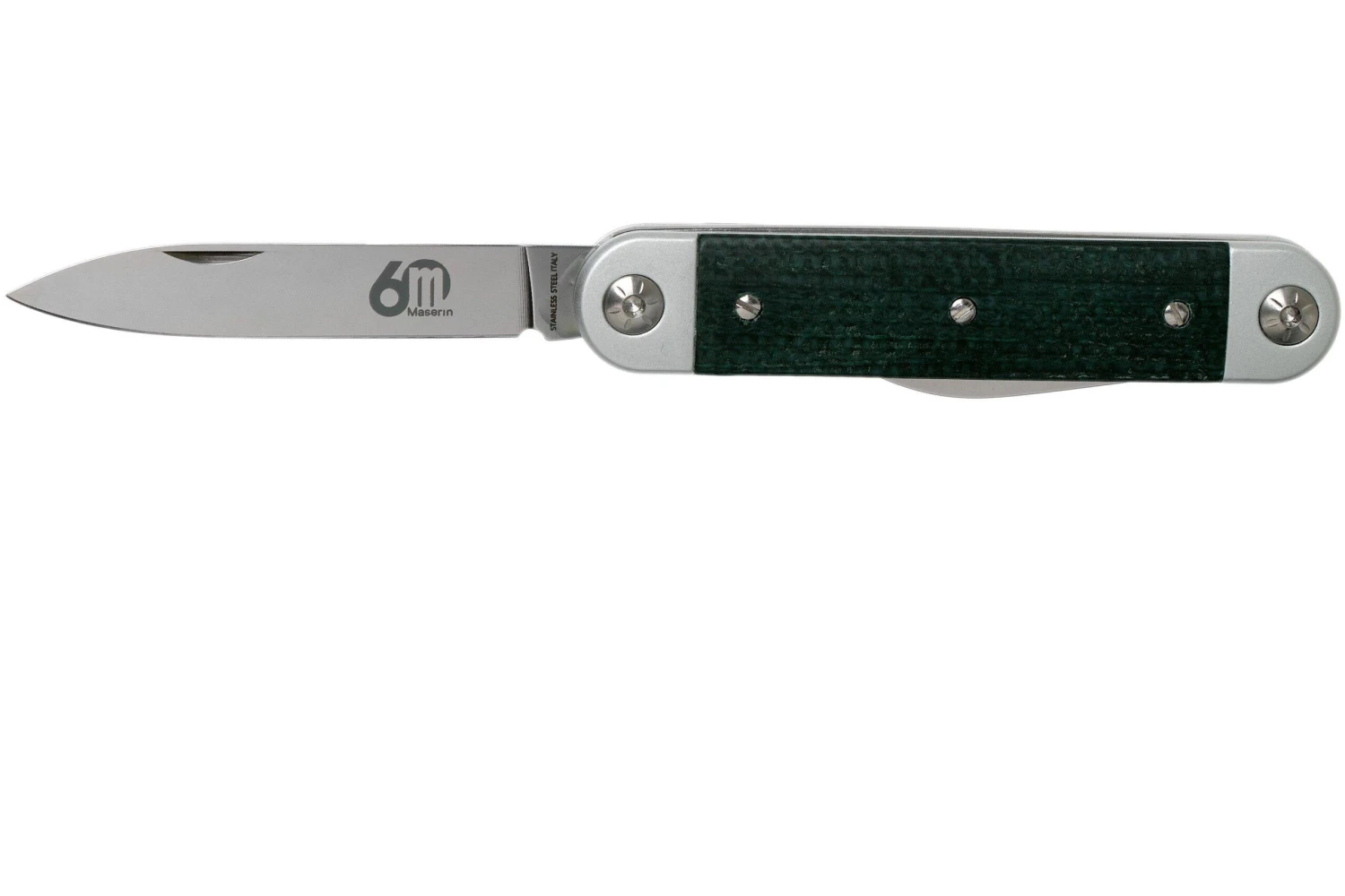 Maserin 60° Knife Sessantesimo 195/MCV Green Micarta Navaja - Imagen 3
