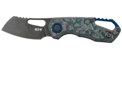 MKM Isonzo FX03-2CAD Cleaver Dark Stonewashed, Arctic Storm Carbon Fibre Navaja, Diseño De Jesper Voxnaes