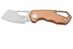 MKM Isonzo FX03-2CO Cleaver Stonewashed, Copper Navaja, Diseño De Jesper Voxnaes