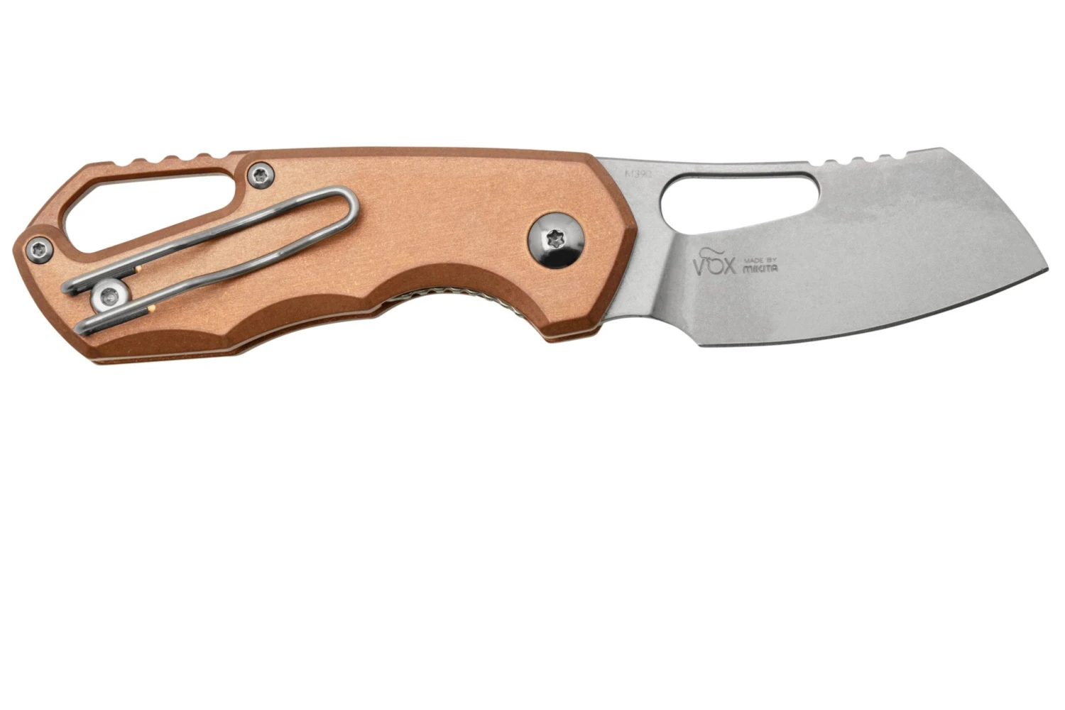 MKM Isonzo FX03-2CO Cleaver Stonewashed, Copper Navaja, Diseño De Jesper Voxnaes - Imagen 2