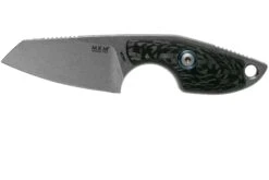 MKM Mikro 2 Wharncliffe, Stonewashed Carbon Fibre Cuchillo De Cuello, Jesper Voxnaes Design