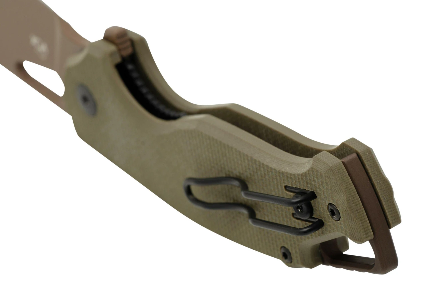 MKM Vincent VCN-GGC Coyote Brown PVD N690CO, OD Green G10, Coyote Brown Aluminum Navaja, Diseño De Jesper Voxnaes - Imagen 4