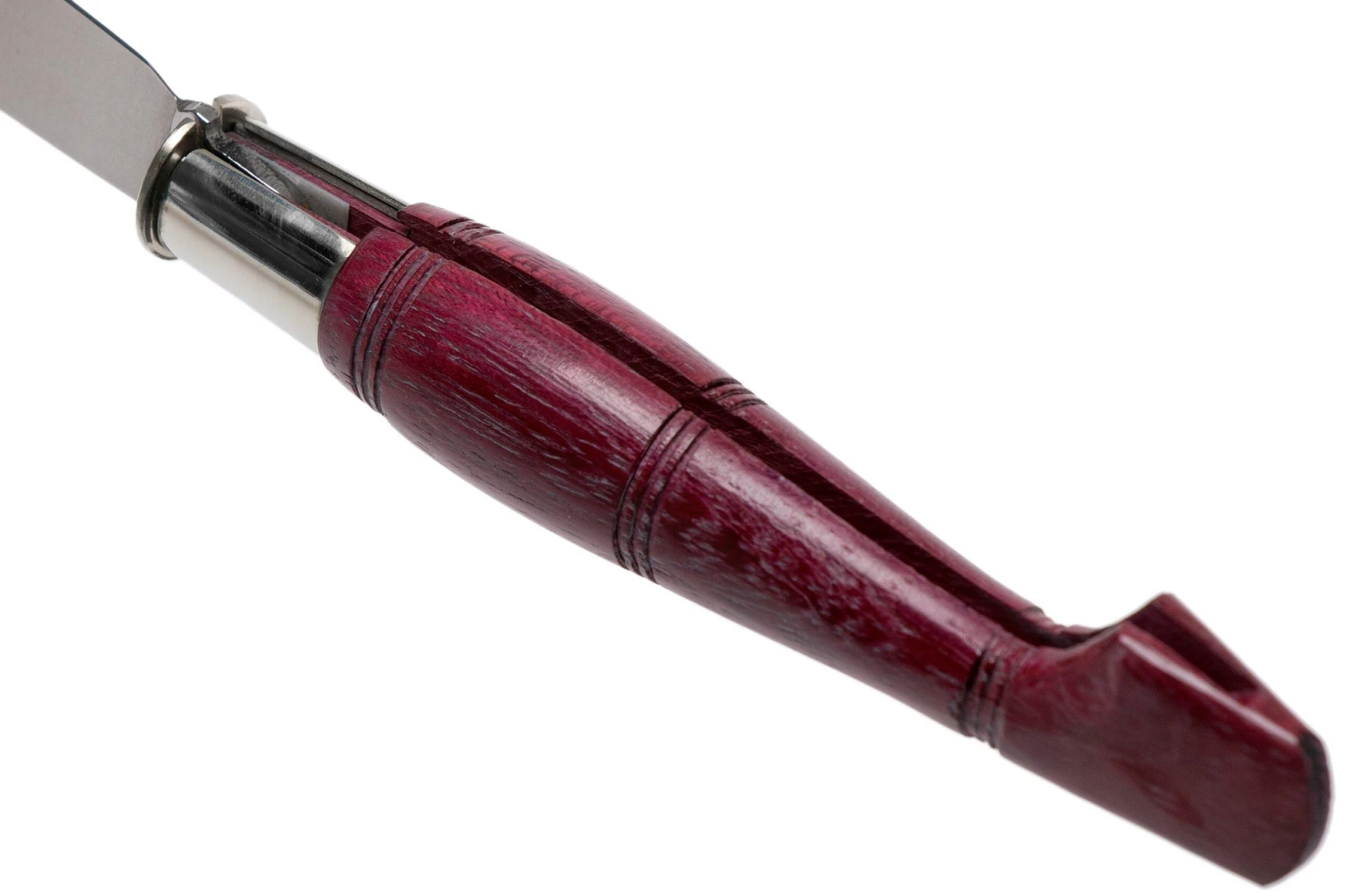 Nontron No. 25 Turning Ferrule, Amarante, Forma De Zueco NN25AMA Navaja - Imagen 5