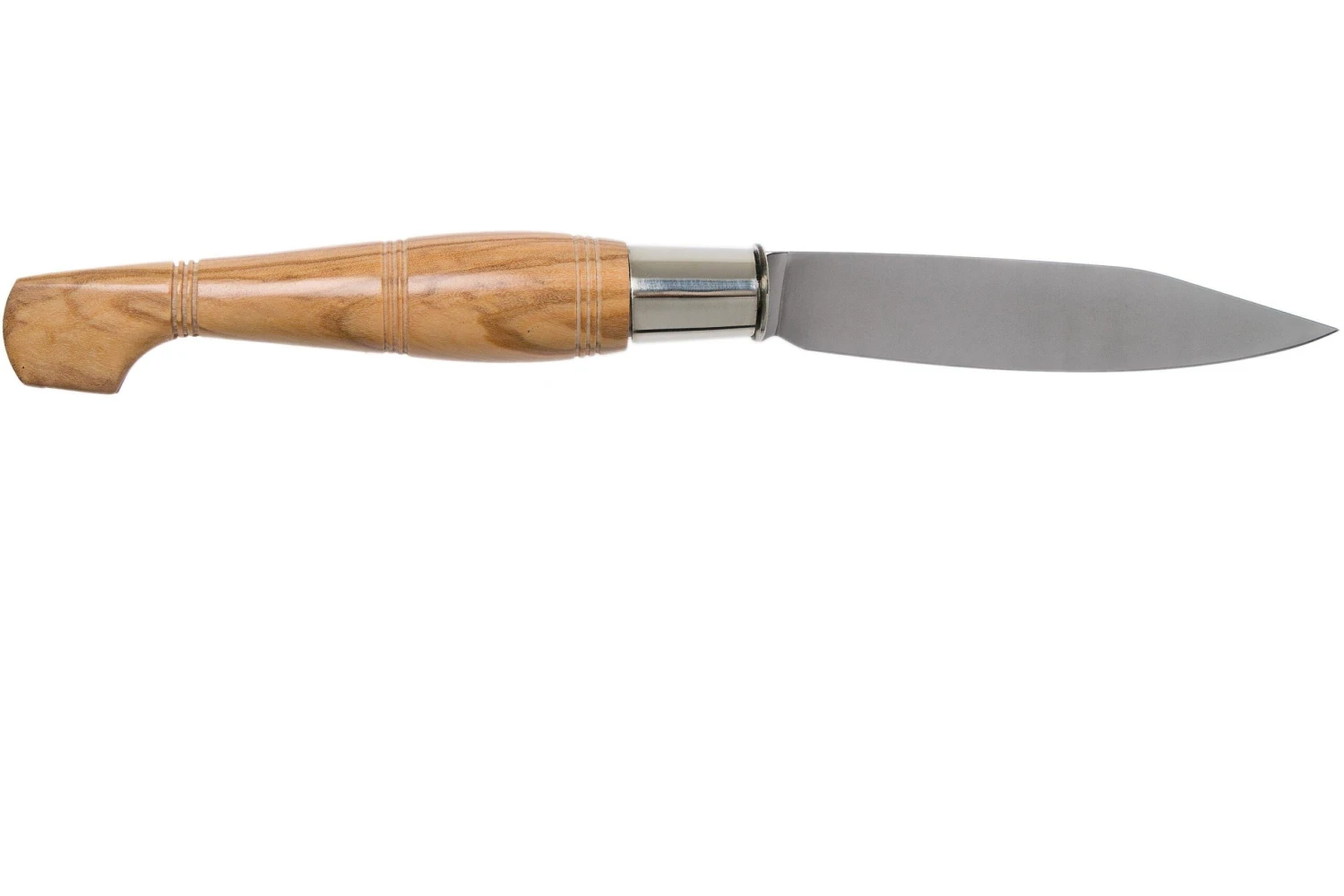 Nontron No. 25 Turning Ferrule, Olivewood, Forma De Zueco NN25OL Navaja - Imagen 2