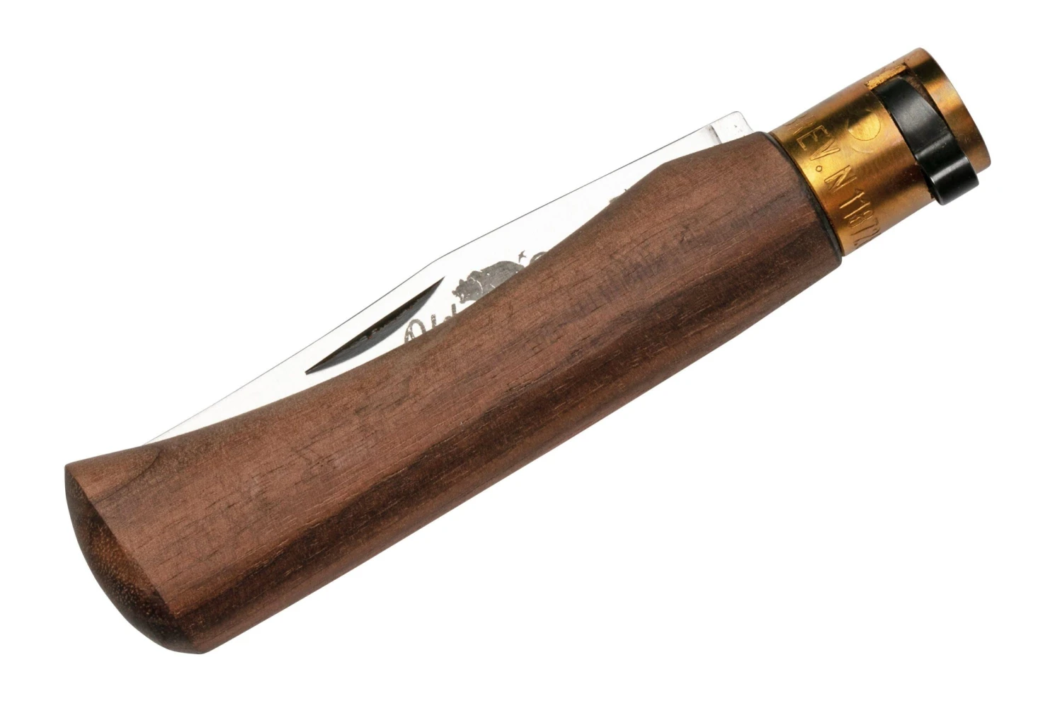 Old Bear Classical Walnut Carbon M, 9306-19-LN Navaja - Imagen 4