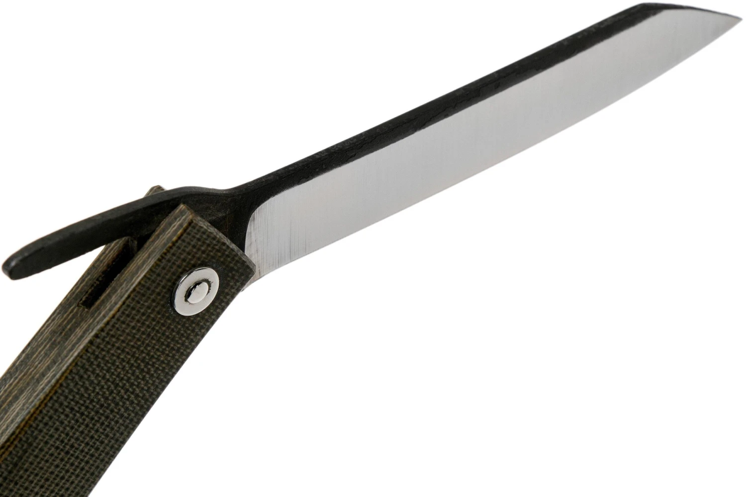 Ohta FK9 Higonokami-navaja, Green Canvas Micarta - Imagen 6