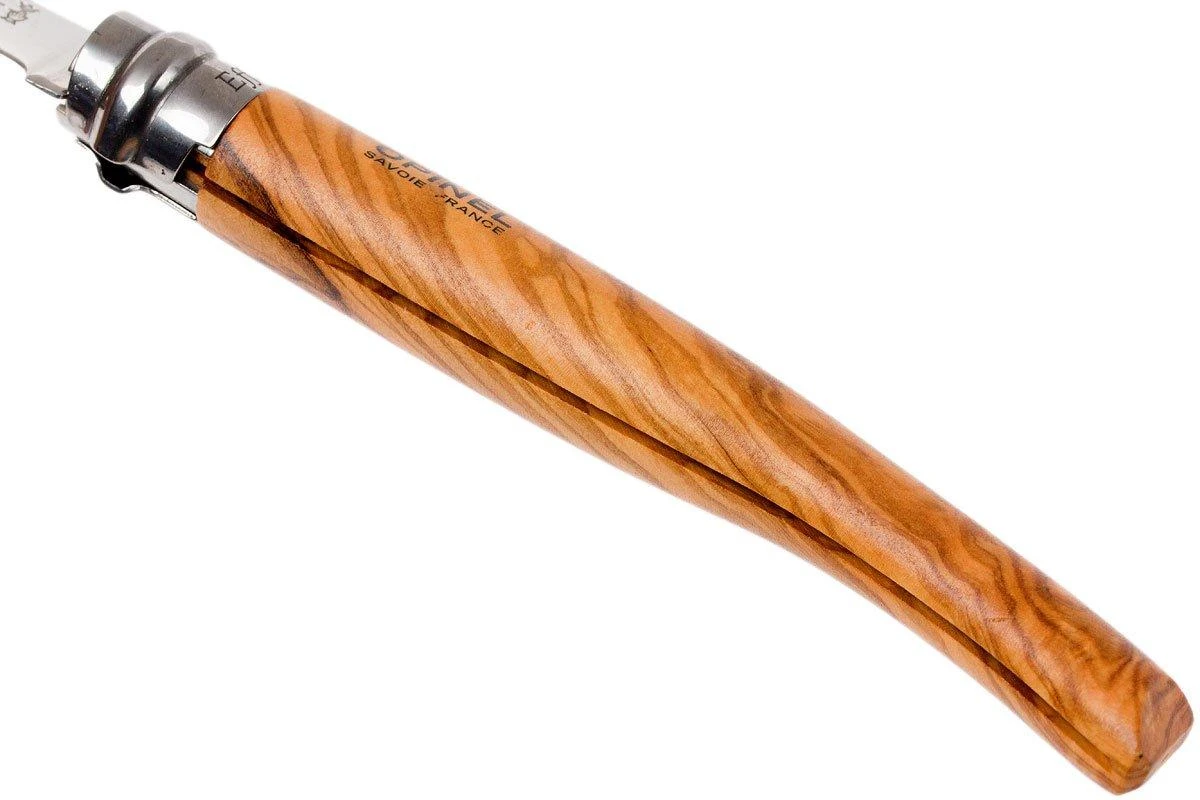 Opinel Navaja No. 12 Slim Line, Acero Inoxidable, Madera De Olivo - Imagen 5