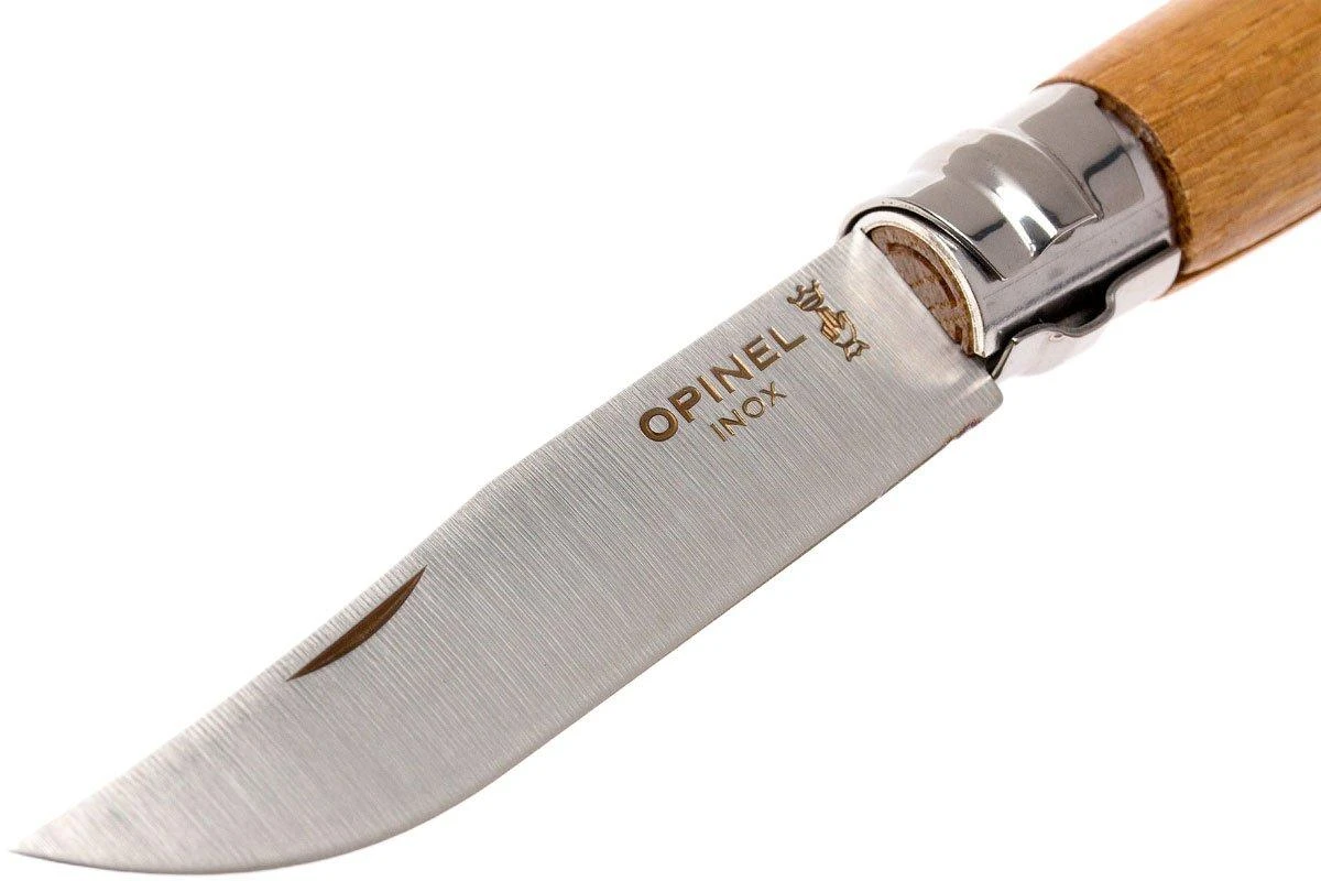 Opinel Navaja No. 6 Luxury Range, Acero Inoxidable, Madera De Roble - Imagen 3
