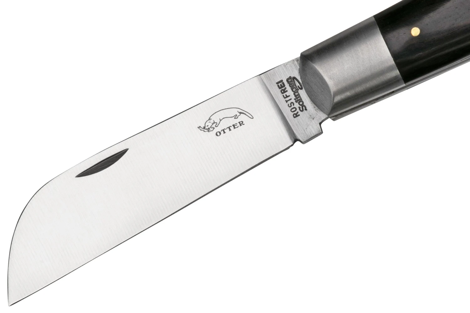 Otter Anchor Knife 173 R.m.L. Large Stainless, Grenadilla, Brass Anchor, Navaja - Imagen 3