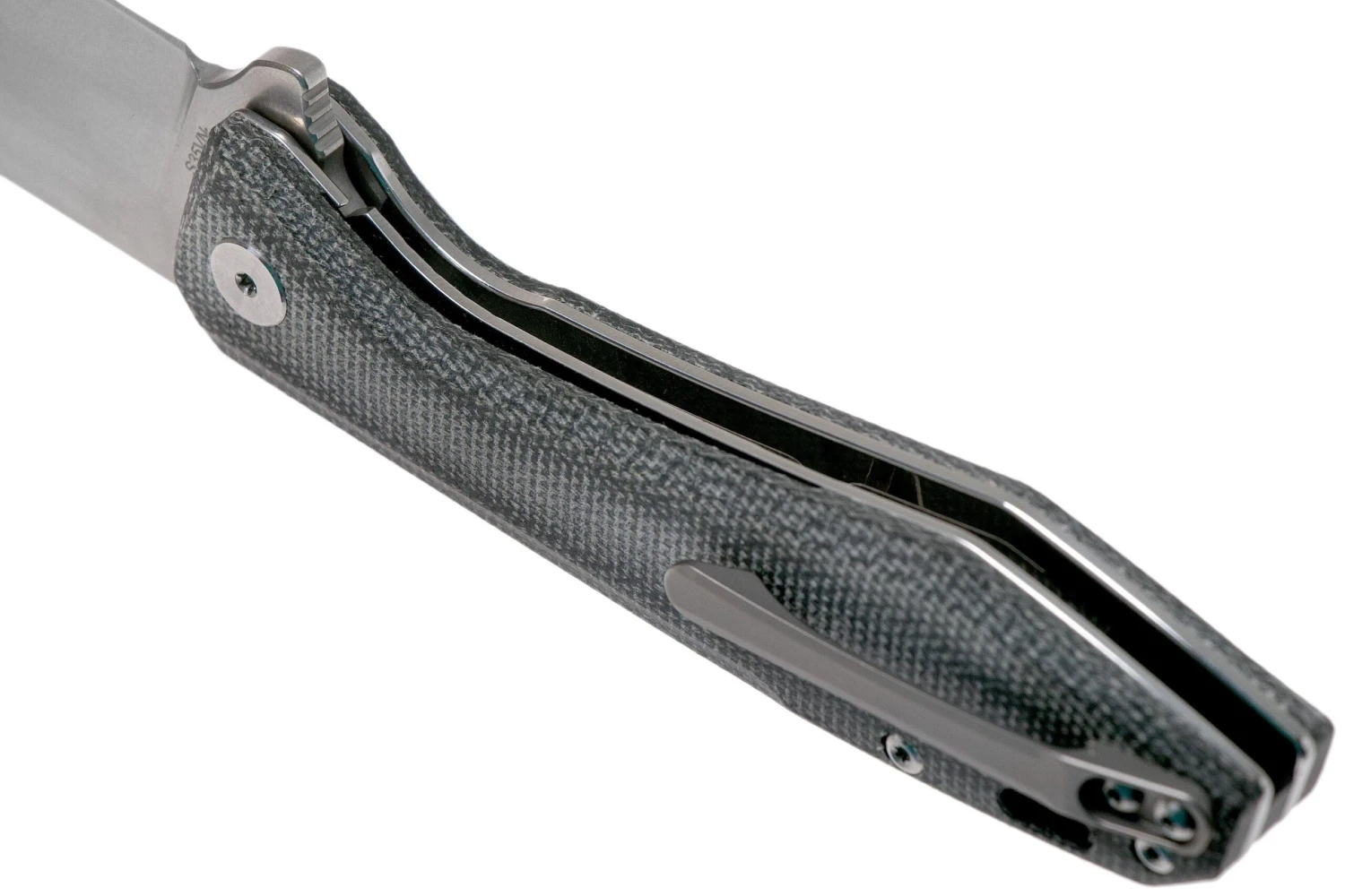 QSP Knife Pelican QS118-D1 Stonewash, Blue Micarta Navaja - Imagen 5