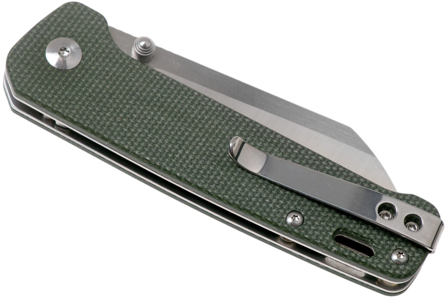 QSP Knife Penguin QS130-C Green Micarta, Navaja - Imagen 4