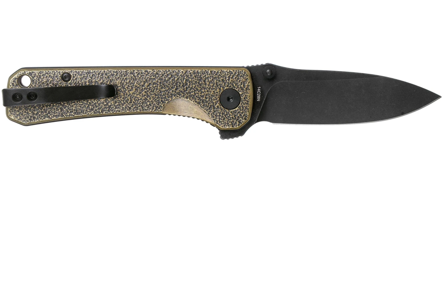 QSP Knife Hawk QS131-L Brass, Blackwashed Navaja - Imagen 2