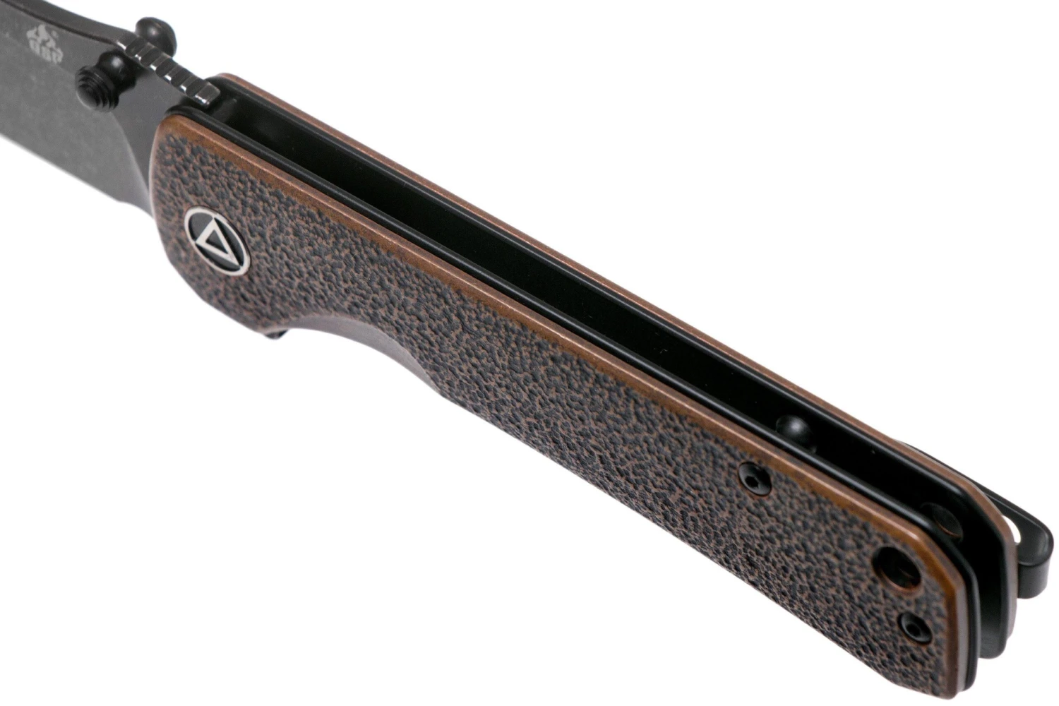 QSP Knife Hawk QS131-N Copper, Blackwashed Navaja - Imagen 7