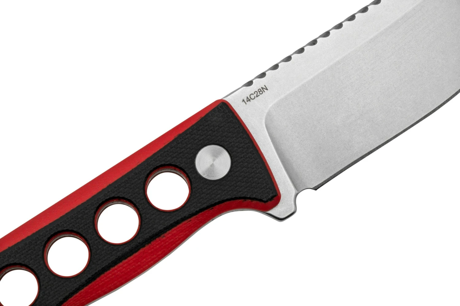 QSP Knife Canary QS141-B1 Stonewashed, Black Red G10, Cuchillo De Cuello - Imagen 5