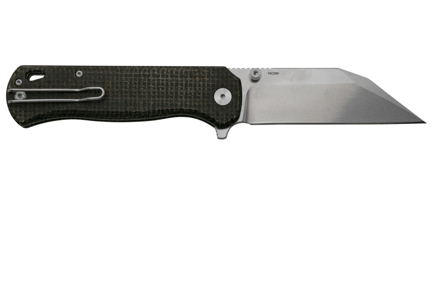 QSP Knife Swordfish QS149-C1 Brown Rough Micarta, Stonewashed, Navaja - Imagen 2