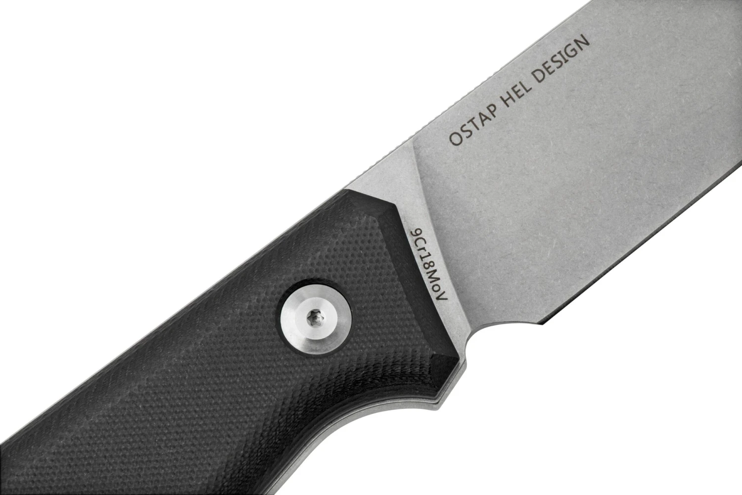 Real Steel Arbiter Stonewashed 3811 Cuchillo Fijo, Ostap Hel Design - Imagen 10