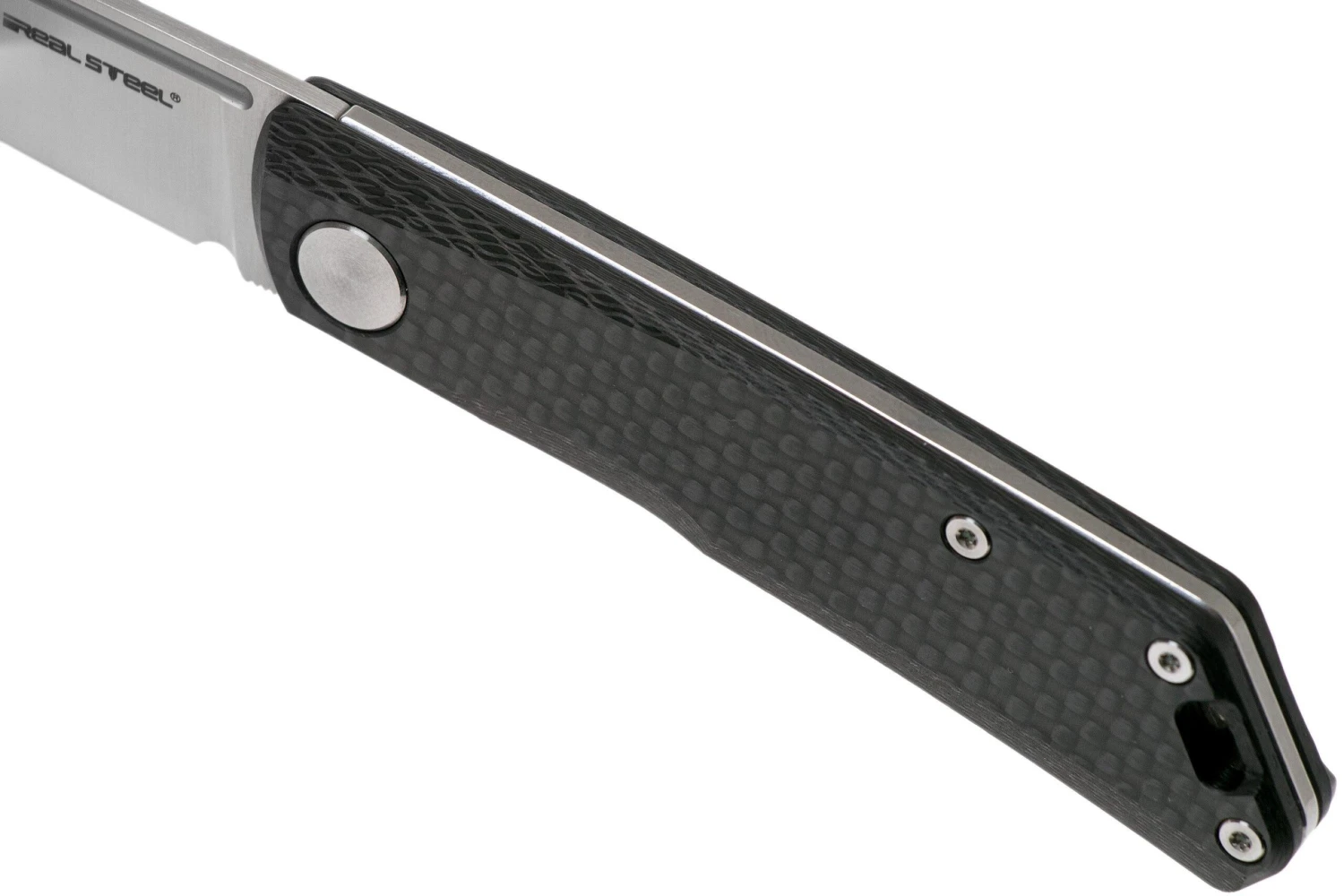 Real Steel Luna Premium II M390 Carbon Fibre 7005P Knivesandtools Exclusive Navaja Slipjoint - Imagen 7
