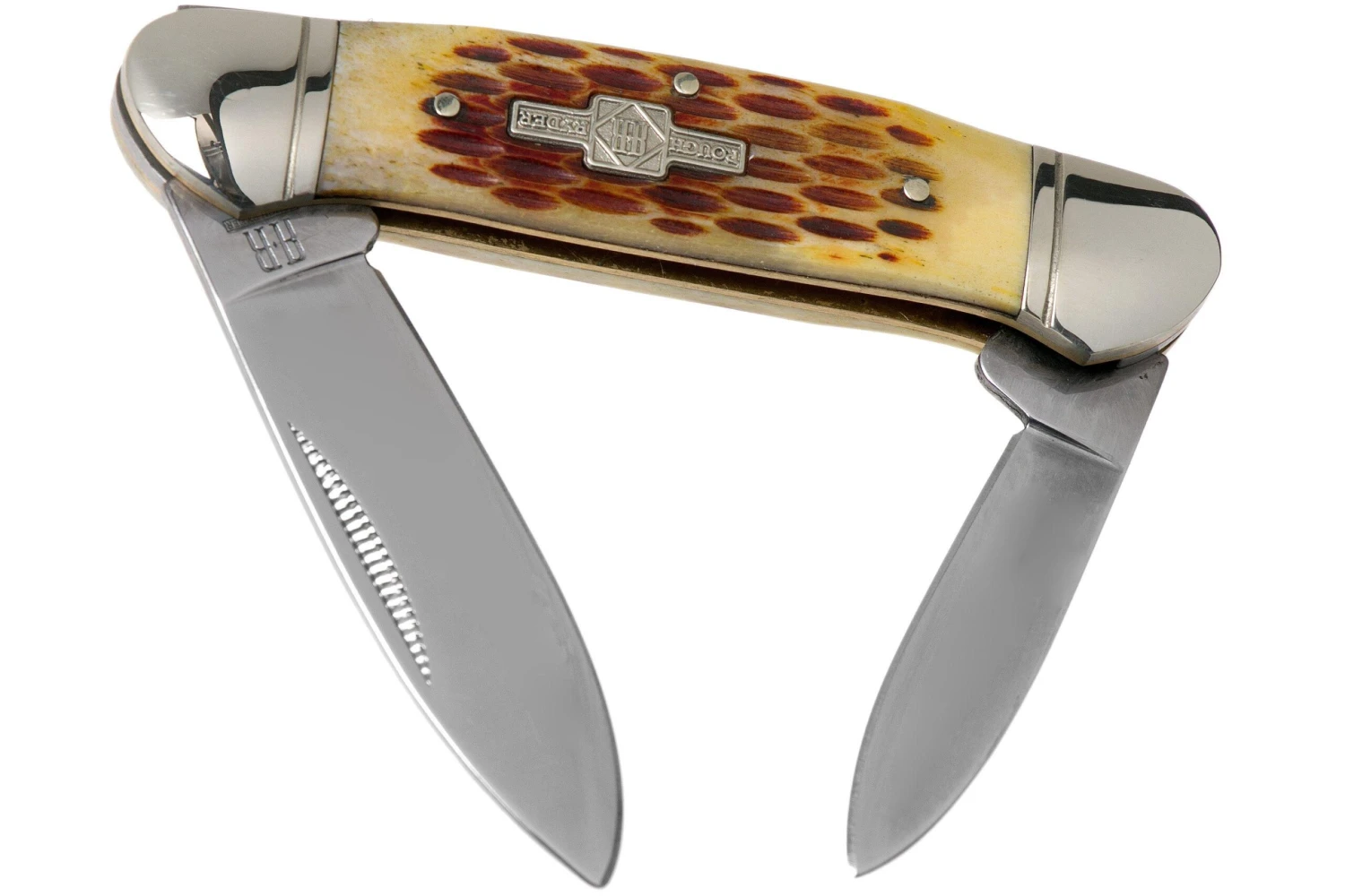 Rough Ryder Canoe Amber Bone RR048 Navaja Slipjoint