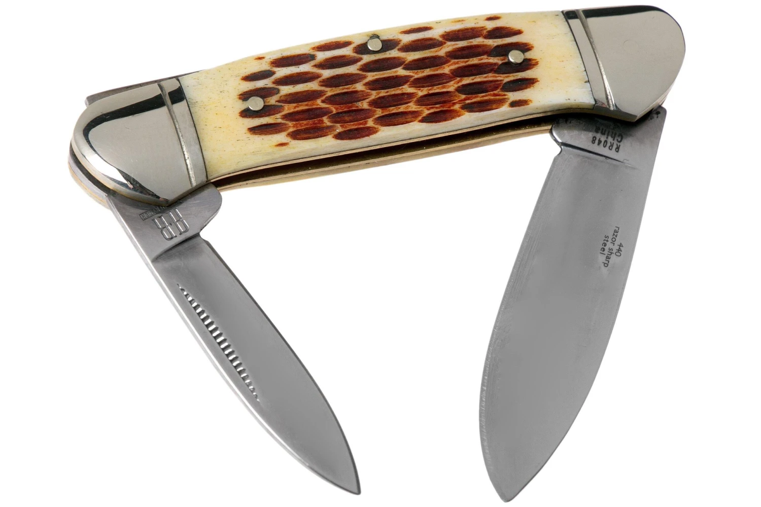 Rough Ryder Canoe Amber Bone RR048 Navaja Slipjoint - Imagen 2