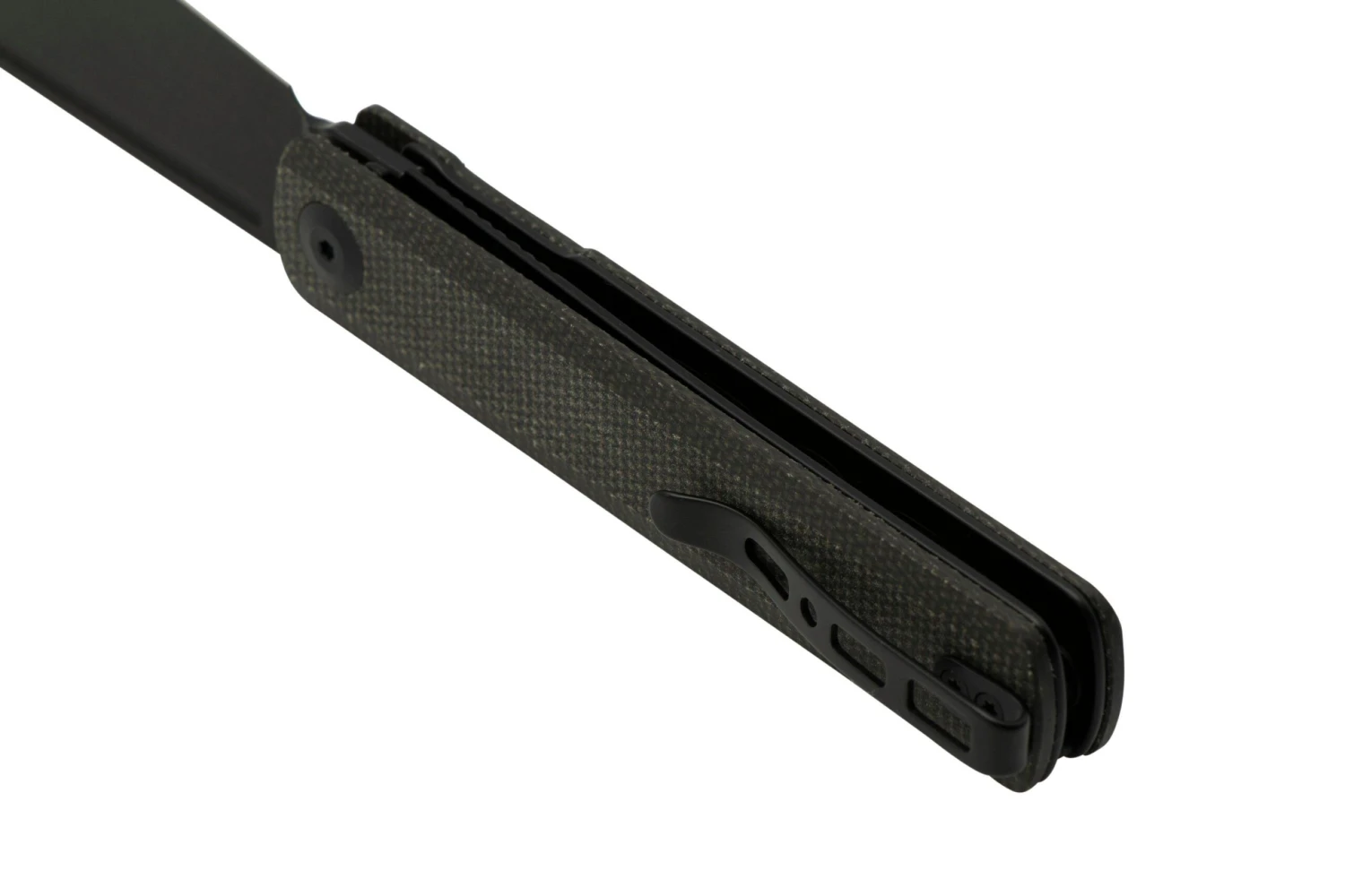 SENCUT Bronte SA08F Black Stonewashed, Dark Green Micarta, Navaja - Imagen 4