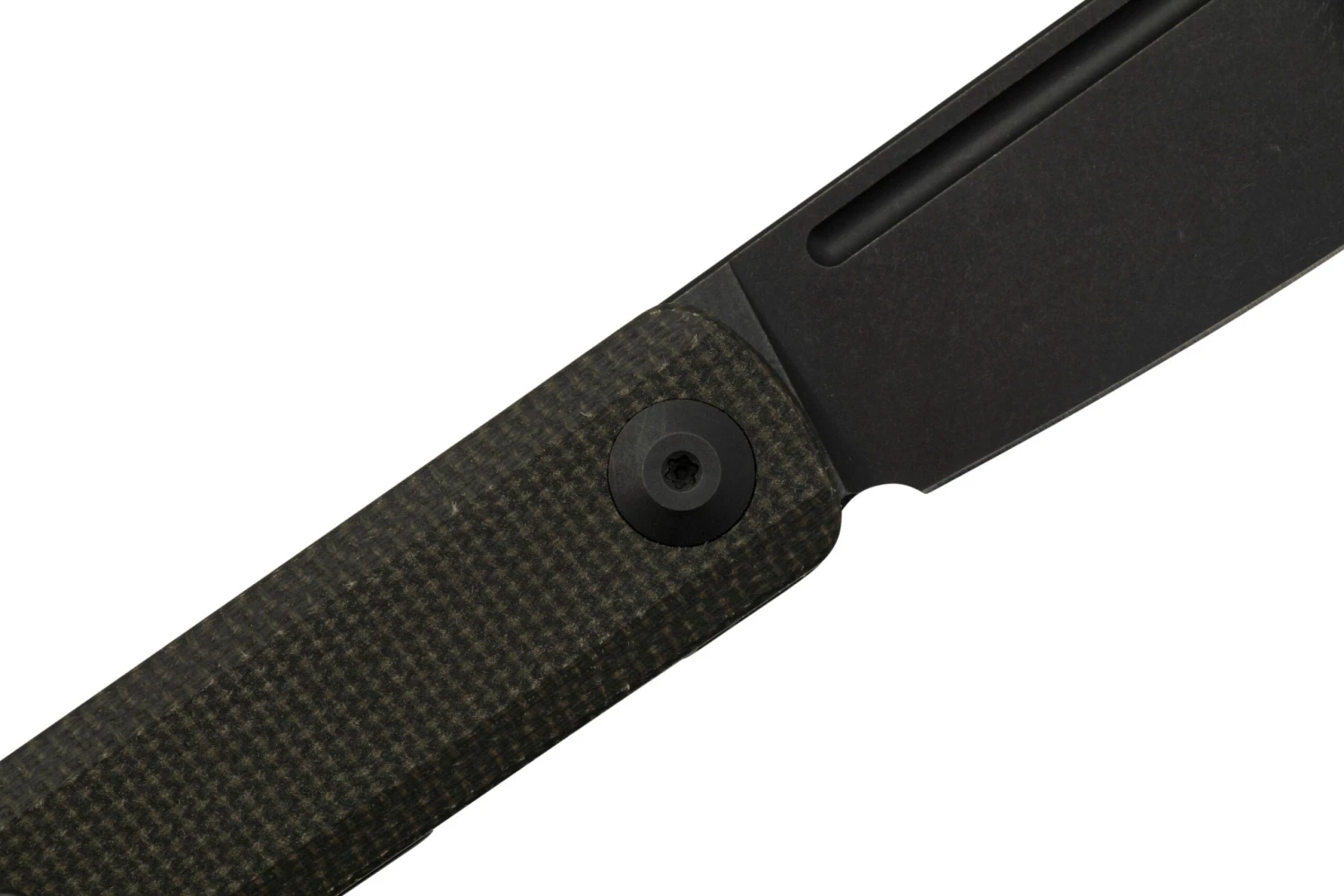 SENCUT Bronte SA08F Black Stonewashed, Dark Green Micarta, Navaja - Imagen 5