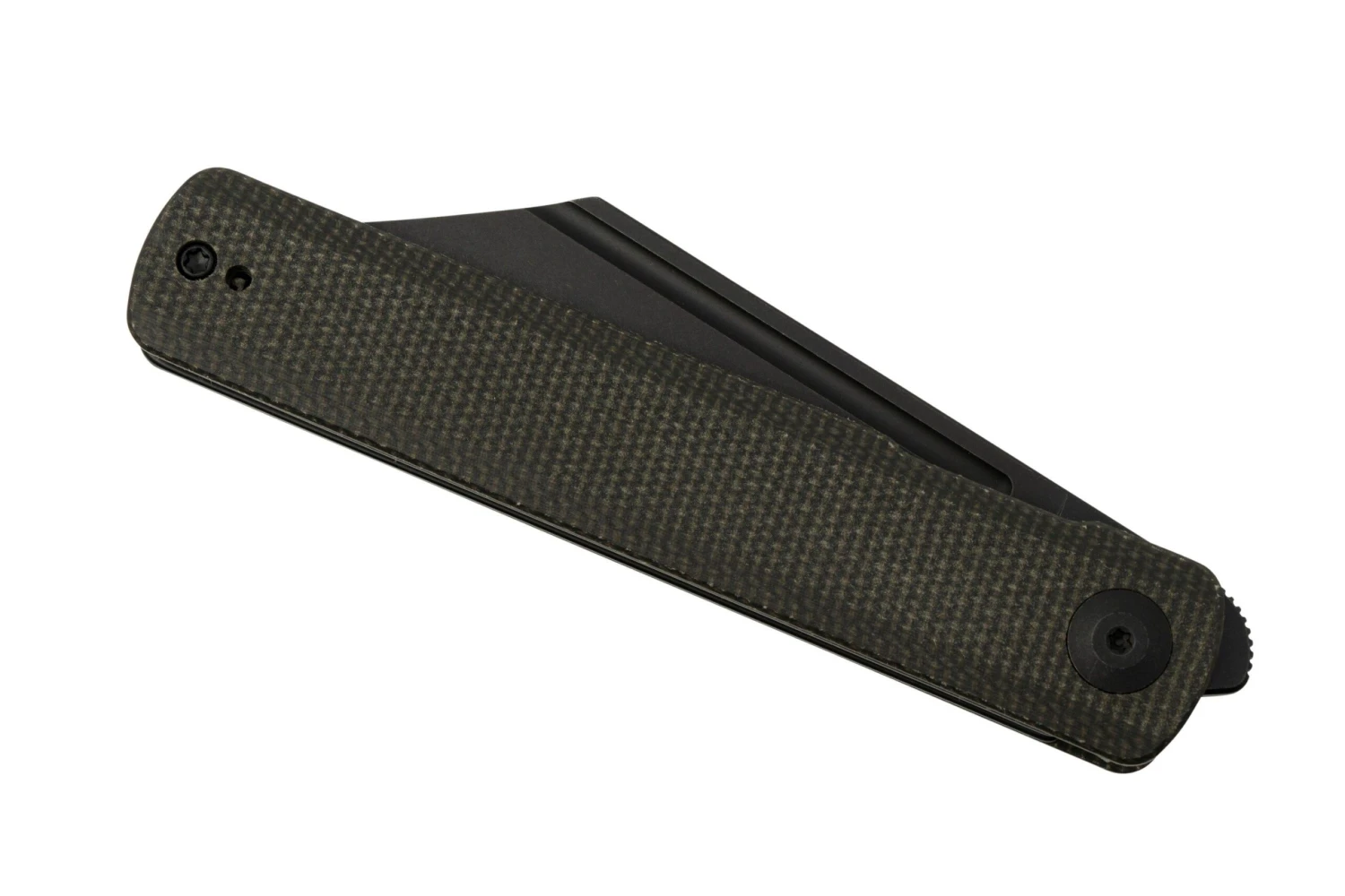 SENCUT Bronte SA08F Black Stonewashed, Dark Green Micarta, Navaja - Imagen 6