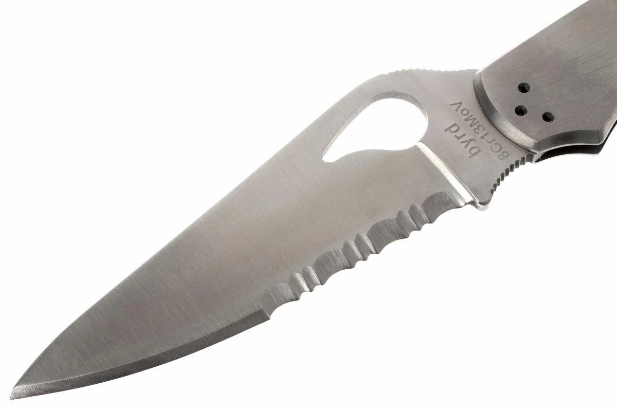 Spyderco Byrd Cara Cara SS, 2a Generaci贸n, Parcialmente Dentado - Imagen 2