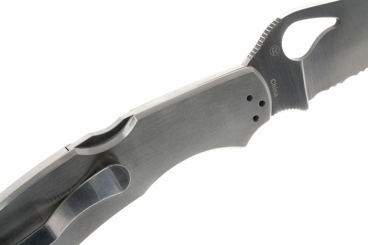 Spyderco Byrd Cara Cara SS, 2a Generaci贸n, Parcialmente Dentado - Imagen 5
