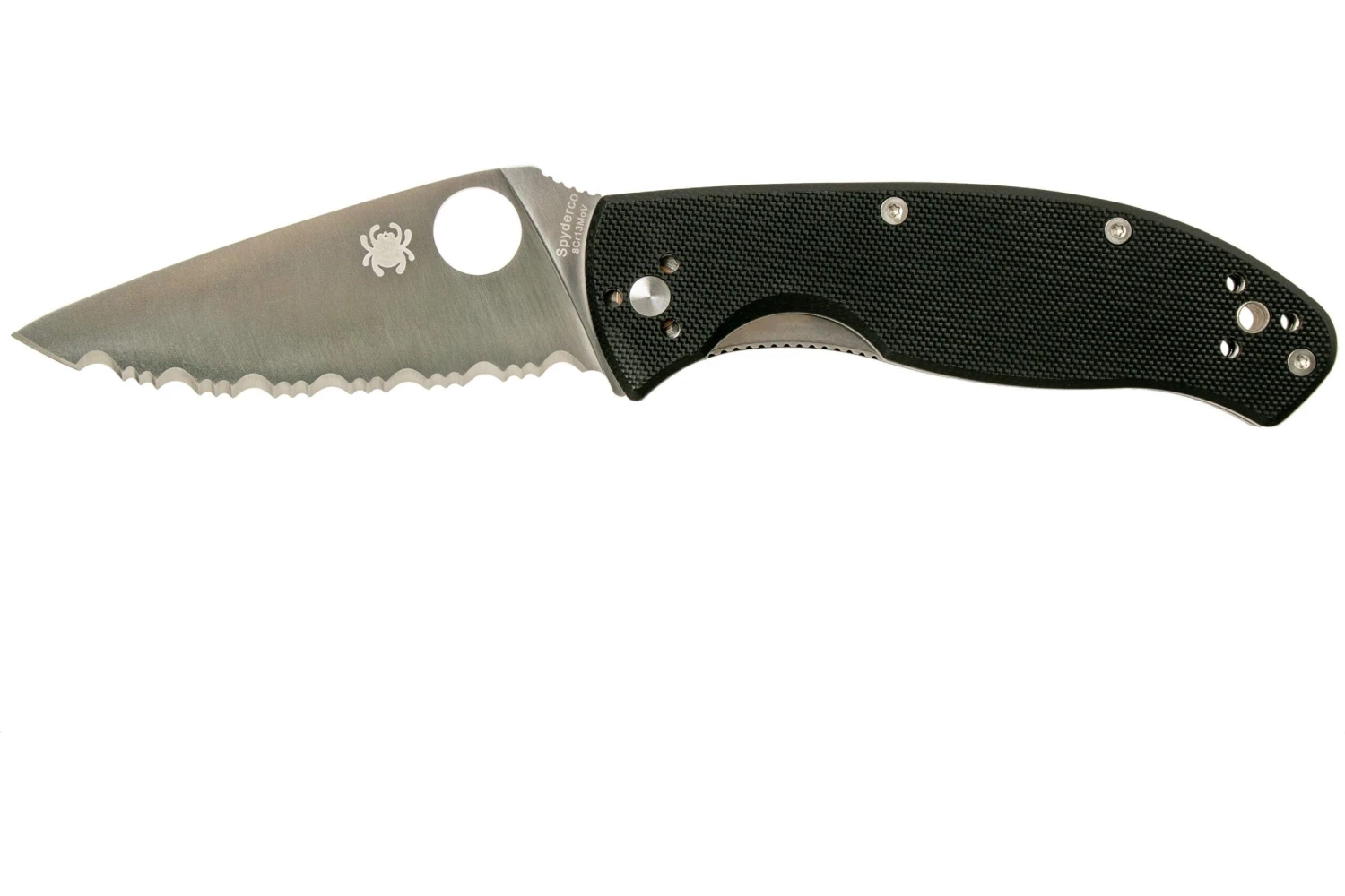Spyderco Tenacious C122GS Navaja, Dentada